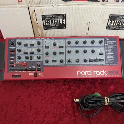 Nord 2X Rack 20-Voice Rackmount Desktop Virtual Analog Lead Synthesizer Synth 2003 - 2014 - Red image 3