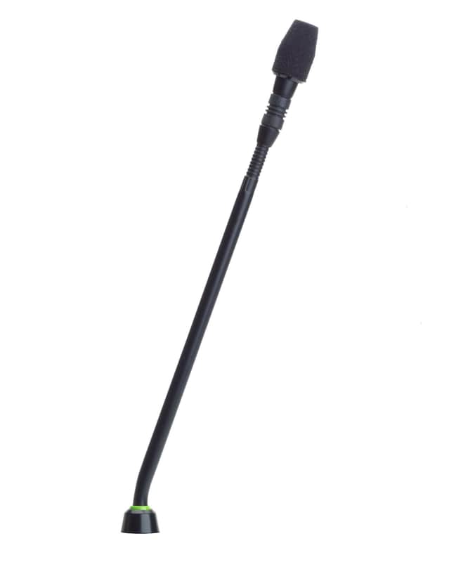 Mint Shure MX418D/C Cardioid Condenser Microphone, 18" Gooseneck, Includes Desktop Base with 10' Cable, Logic Functions, Programmable Switch, LED Indicator, Snap-Fit Foam Windscreen image 1