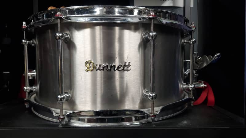 Dunnett "Bridge" 14x6.5 Brushed Steel Snare Drum 2012 - Brushed Stainless Steel image 1