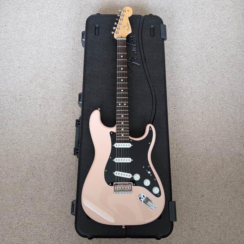Fender Mod Shop Hardtail Stratocaster in Shell Pink with Dimarzio Area 61 and 58 Pickups
