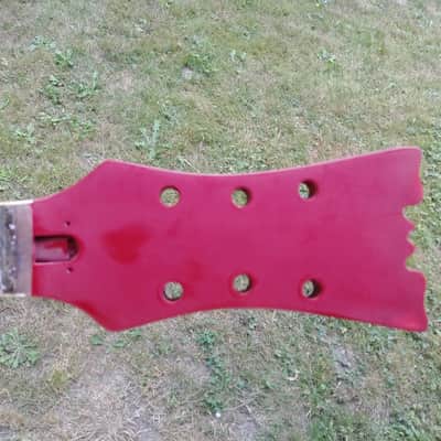 Mosrite Bluesbender Red Husk Body and Neck Vintage image 4