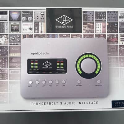 FACTORY NEW Universal Audio Apollo Solo Heritage Edition Thunderbolt 3 Audio Interface 2020 - Present - Silver image 1