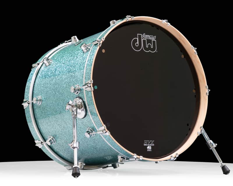 DW Performance Series 18x22 Bass Drum - Aqua Glass image 1