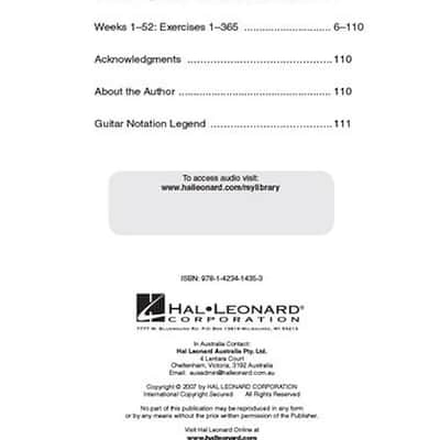Guitar Aerobics - A 52-Week, One-Lick-Per-Day Workout Program for Developing, Improving & Maintaining Guitar Technique image 3