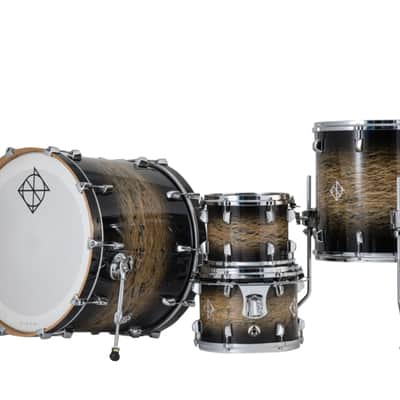 Dixon Artisan Select 422 Shell Pack PMT over Black to Black Burst (PODAX422-07-BKMBB-CR) image 2