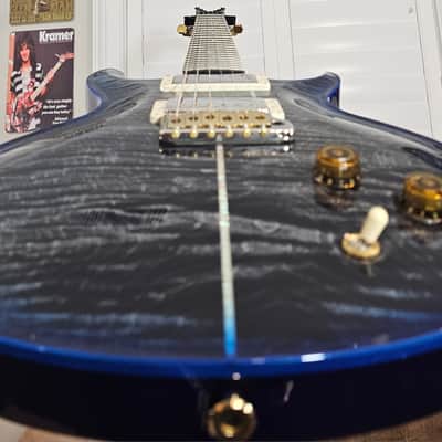 PRS ( Mint) Santana Retro (One Piece Top) Quilted Maple 10-top 2022 - Charcoal Blue image 12