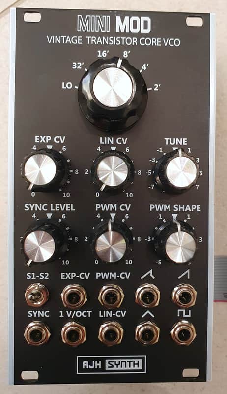 AJH Synth Minimod VCO Eurorack Oscillator - Black image 1