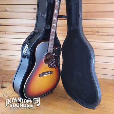 Gibson Hummingbird Studio EC A/E Guitar with Gibson Hard Case - Triburst image 8