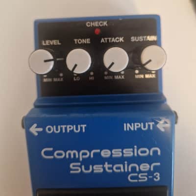 Boss CS-3 Compression Sustainer (Silver Label) 1997 - Present - Blue image 2