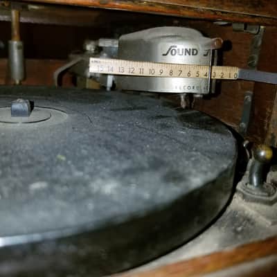 Sound Scriber Rare Vintage Record Cutting Lathe small tube amp Soundscriber 1930s-1940s - stained wood image 6