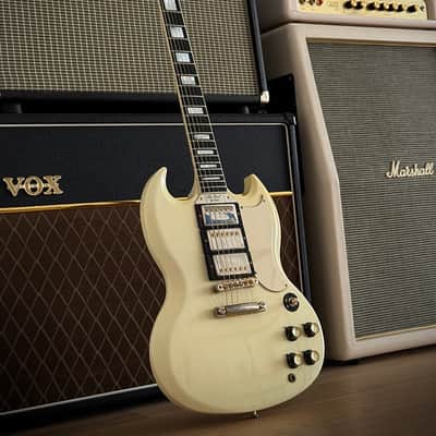 Gibson SG Custom in Olympic White Natural Aged = Real Vintage Flair, 3 Pickups! 1992 - Olympic White image 12