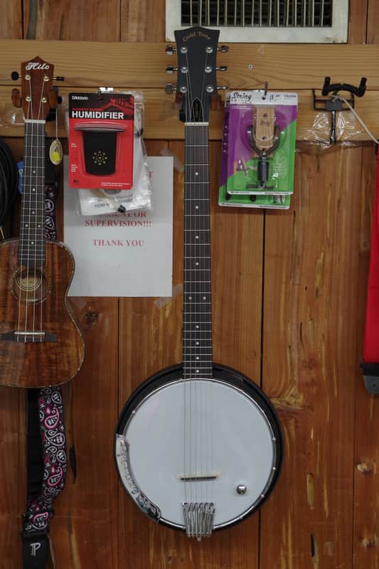 GOLD TONE AC-6+ ELECTRIC 6-string Composite Resonator BANJITAR banjo GUITAR W/ BAG image 1