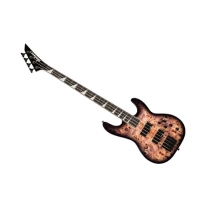 Jackson JS Series Concert Bass CB JS3P 4-String Right-Handed Bass Guitar with Poplar Body and Maple Neck (Transparent Black Burst) image 5