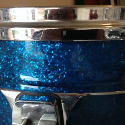 Last Price Drop - Gretsch New Classic Maple Drum Set Ocean Blue Sparkle 10, 12, 16, 22 image 10