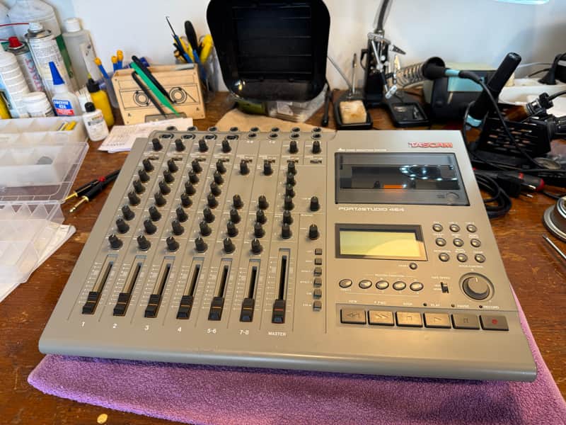 TASCAM 464 Portastudio 4-Track Cassette Recorder 1990s - Gray image 1