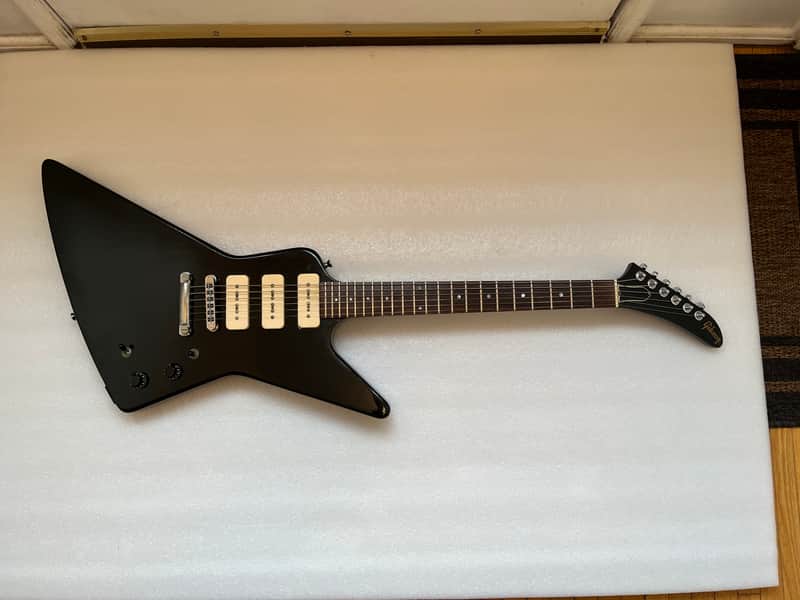 SUPER RARE! Gibson Explorer III P90 1984 Ebony Black Case USA_283 image 1