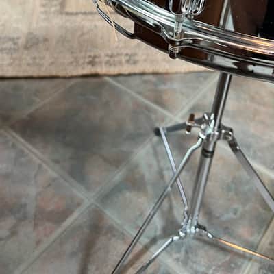Slingerland   5 1/2x14" 8-Lug Chrome Over Steel Snare Drum, stand & extras case image 6