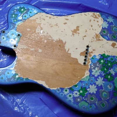 Real Fender Telecaster 1968 Blue Floral Body & Pickguard - Rarest Tele Model & Pickguard Ever? image 10