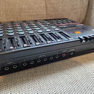 Serviced TASCAM Porta Two Ministudio 4-Track Cassette Recorder 1980s - Black image 8