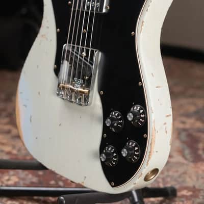 Fender Custom Shop 1970s Tele Custom Heavy Relic, Quartersawn Maple Fingerboard Electric Guitar - Super Faded Aged Sonic Blue with Hardshell Case image 14