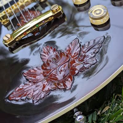 The "Imperial" Custom: Hand-Carved Braganza Single-Cut Electric Guitar. One-of-a-Kind image 5