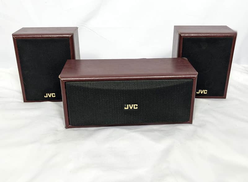 JVC Surround Sound 3 Speaker System SP-X75 Wood Grain Center - 100