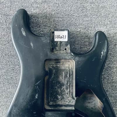 Black Guitar Strat Style Basswood Body image 3