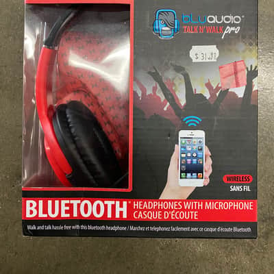 Blu Audio Xtreme - Bluetooth Headphones with Microphone - Red or green image 3