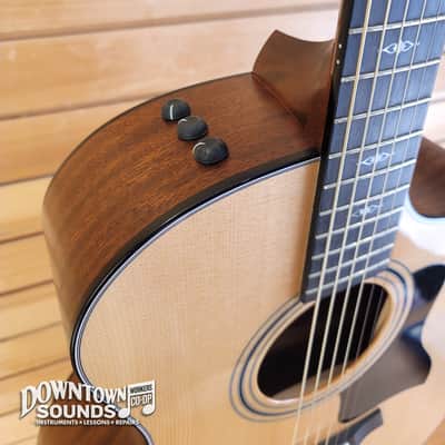 2021 Taylor 314ce Grand Auditorium Acoustic / Electric Guitar with Taylor Hard Case - Natural, 4lbs 11oz image 7