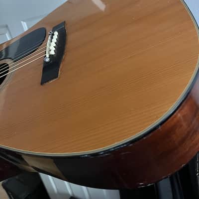 Hohner Dreadnought Acoustic Guitar 1970s - Natural image 11