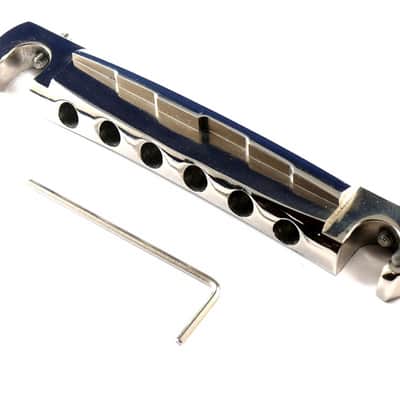Crazyparts Wraparound Bridge Compensated precision cnc Alu CP-1185C Chrome image 2