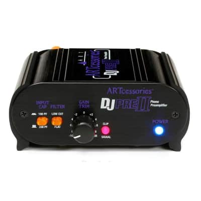 Art DJ PRE II Phono Preamp Bundle with Pig Hog Dual Cable RCA - RCA Cables 3ft and Liquid Audio Instrument Polishing Cloth - Phono Preamp for Turntable, Record Player image 3