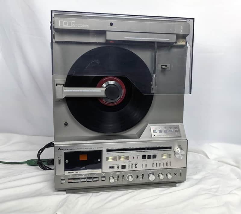 MGA/Mitsubishi X-10 Interplay System - Vertical Turntable - 1980s w/ X-11 System For Parts image 1