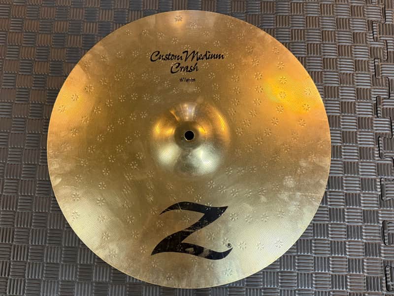 Zildjian 16" Z Custom Medium Crash Cymbal 1993 - 2001 - Brilliant image 1