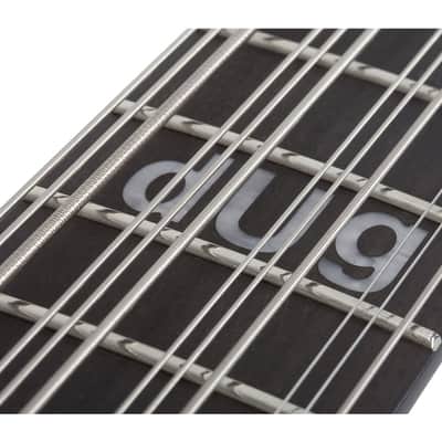 Schecter dUg Pinnick DP-12 Left Hand Solid Body Bass Guitar Ebony/Satin Black - 460 - Used image 5