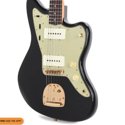 Fender Custom Shop 1962 Jazzmaster "Chicago Special" Journeyman Relic Aged Black w/Painted Headcap & Gold Hardware image 6