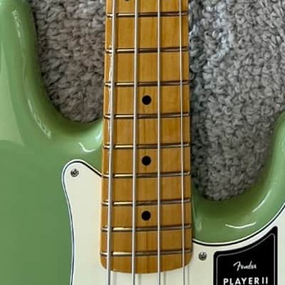 Mint Fender Player II Precision Bass guitar, Maple Fingerboard, Birch Green - MIM image 5