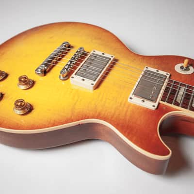 Gibson Les Paul Custom Shop 1958 Reissue 2007 - Heritage Cherry faded to Honey Amber Gorgeous Patina! 9.3 pounds. image 8