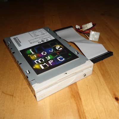 Internal 100MB ZIP drive for the Akai MPC 2000XL w/ Data & Power Cables image 1