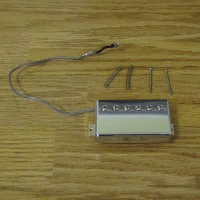 Gibson 498T Chrome Humbucking Bridge Pickup 2 Conductor w/Original Cover image 1