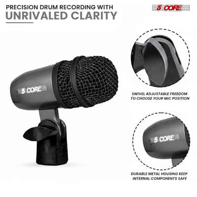 5 Core Conga Mic Snare Tom Microphone Drum Kit Condenser XLR Instrument Mics image 4