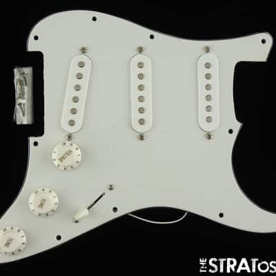 USED Fender Squier Strat LOADED PICKGUARD White image 1
