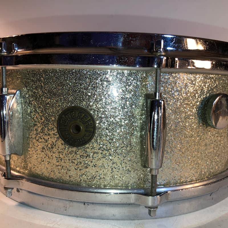 1950s – 1960s Gretsch Round badge Silver sparkle