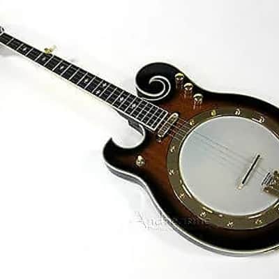 Gold Tone EBM-5/L Solid Body Maple Top & Neck F-Style 5-String Electric Banjo w/Hard Case For Left Handed Players image 3