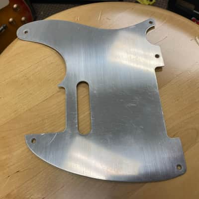 Telecaster Pickguard Silver Aluminum 5 Hole image 2