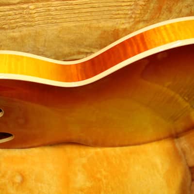 Gibson '64 ES-335 Figured Reissue Gloss Sunrise Tea burst 2024 - Sunrise Tea burst image 7