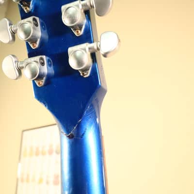 2004 Studio Limited Platinum Sapphire Blue Electric Guitar *Headstock Repair* image 23