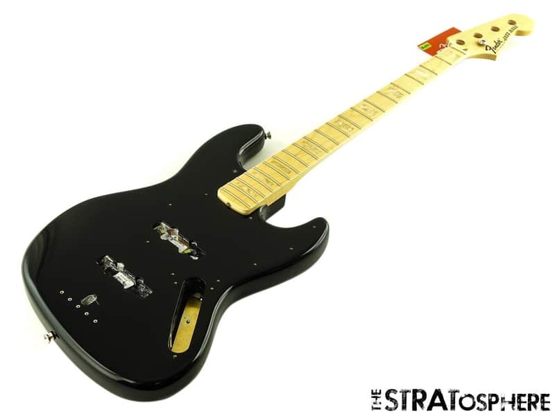 Fender American Geddy Lee Jazz J Bass BODY & NECK USA Alder Maple Black image 1