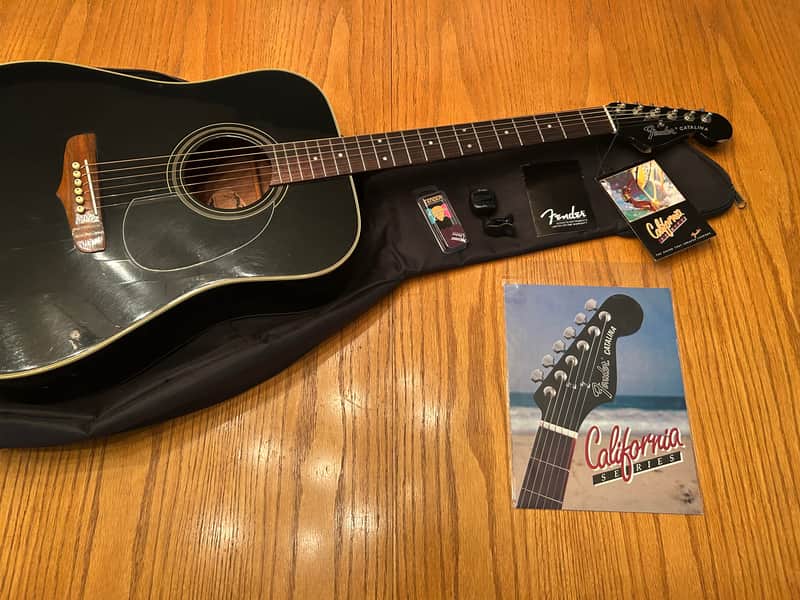 1983-1992 Fender Catalina II - California Series - Made in Korea - Black image 1