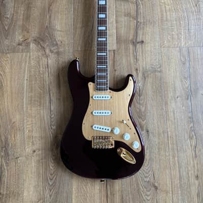Squier 40th Anniversary Gold Edition Stratocaster 2022  - Ruby Red Metallic image 1